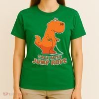 T-Rex Hates Jump Rope T-Shirt thumb 4