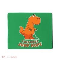 T-Rex Hates Jump Rope Mousepad thumb 0