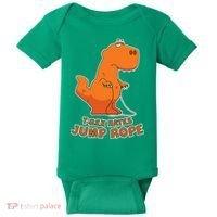 T-Rex Hates Jump Rope Baby Bodysuit thumb 0