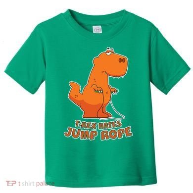 T-Rex Hates Jump Rope Toddler T-Shirt