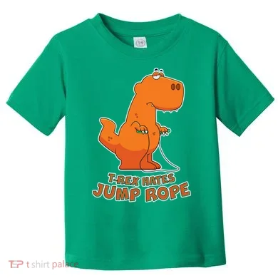 T-Rex Hates Jump Rope Toddler T-Shirt