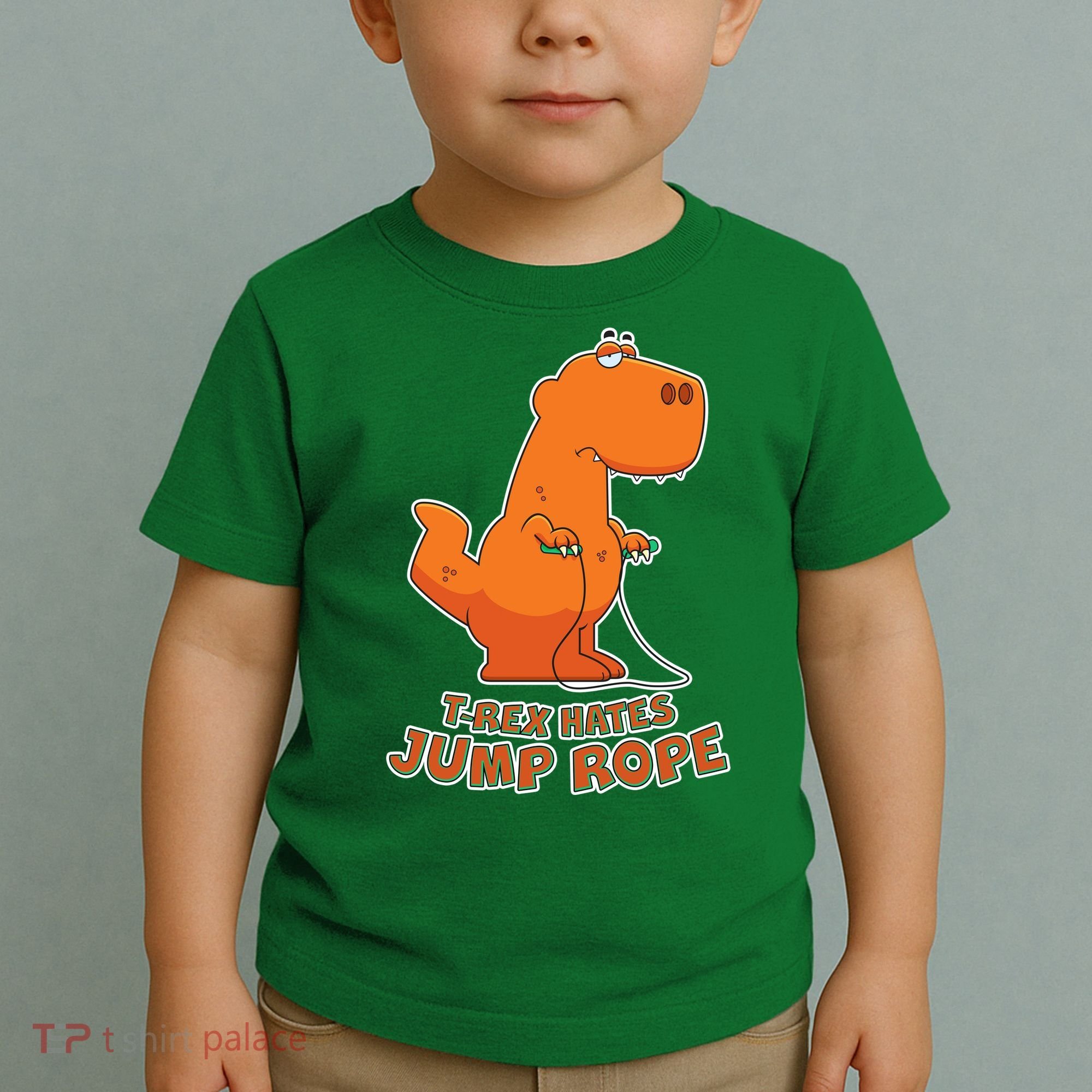 T-Rex Hates Jump Rope Toddler T-Shirt