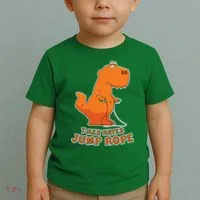 T-Rex Hates Jump Rope Toddler T-Shirt thumb 2