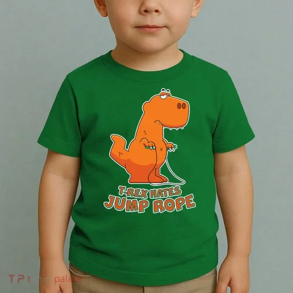 T-Rex Hates Jump Rope Toddler T-Shirt