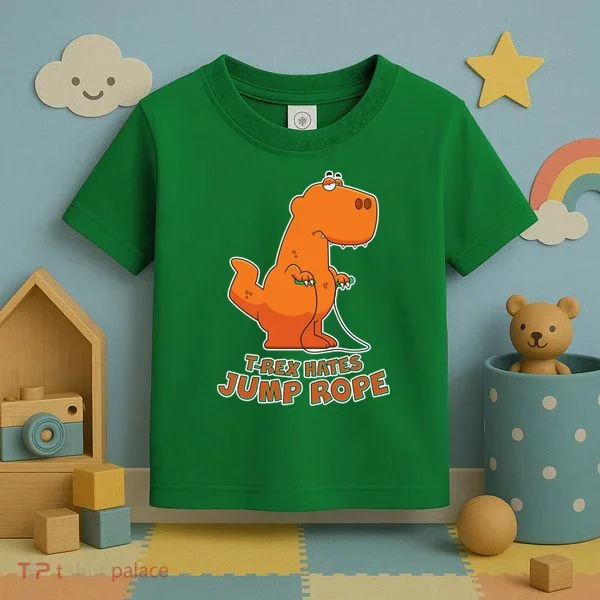 T-Rex Hates Jump Rope Toddler T-Shirt
