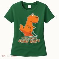 T-Rex Hates Jump Rope Women's T-Shirt thumb 0