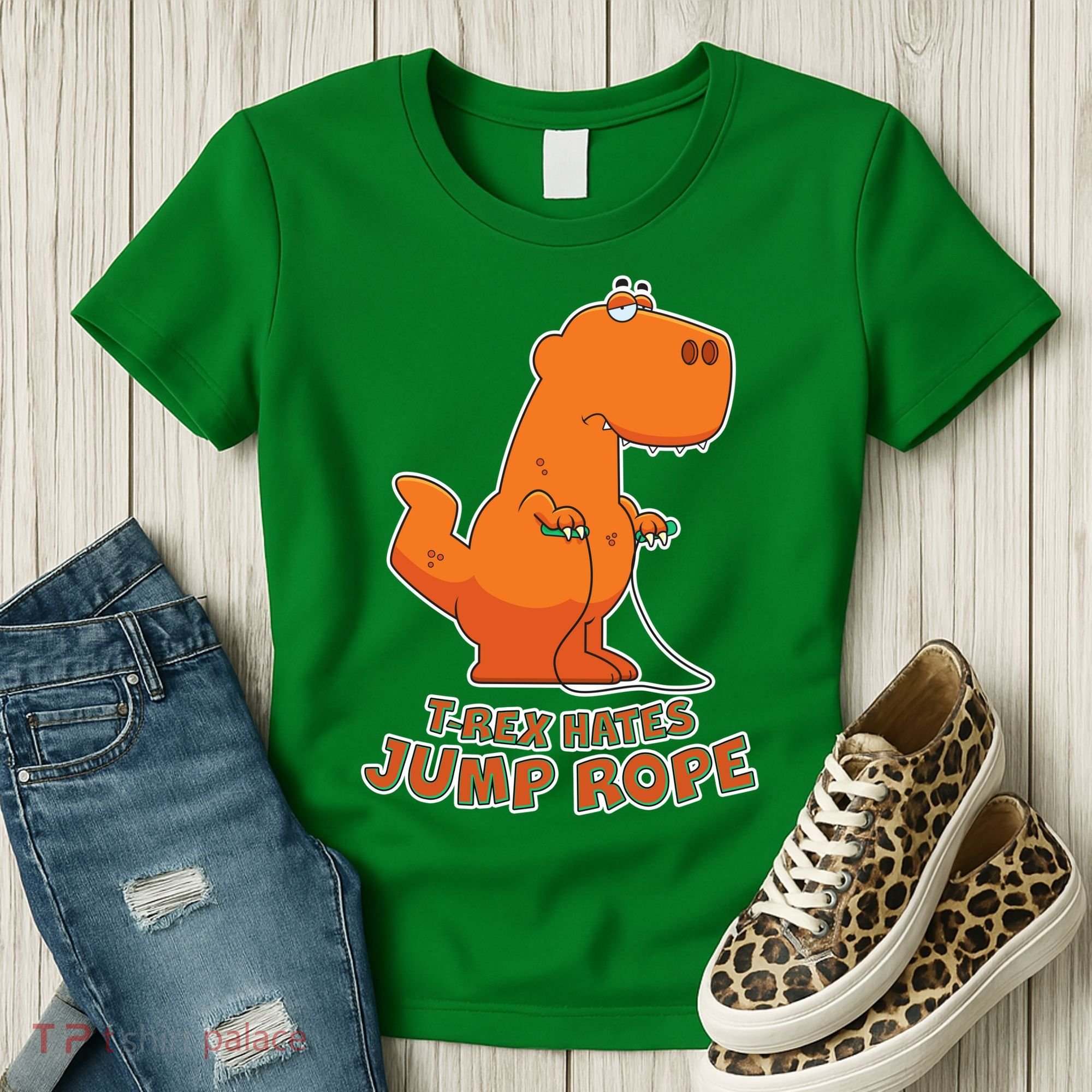 T-Rex Hates Jump Rope Women's T-Shirt