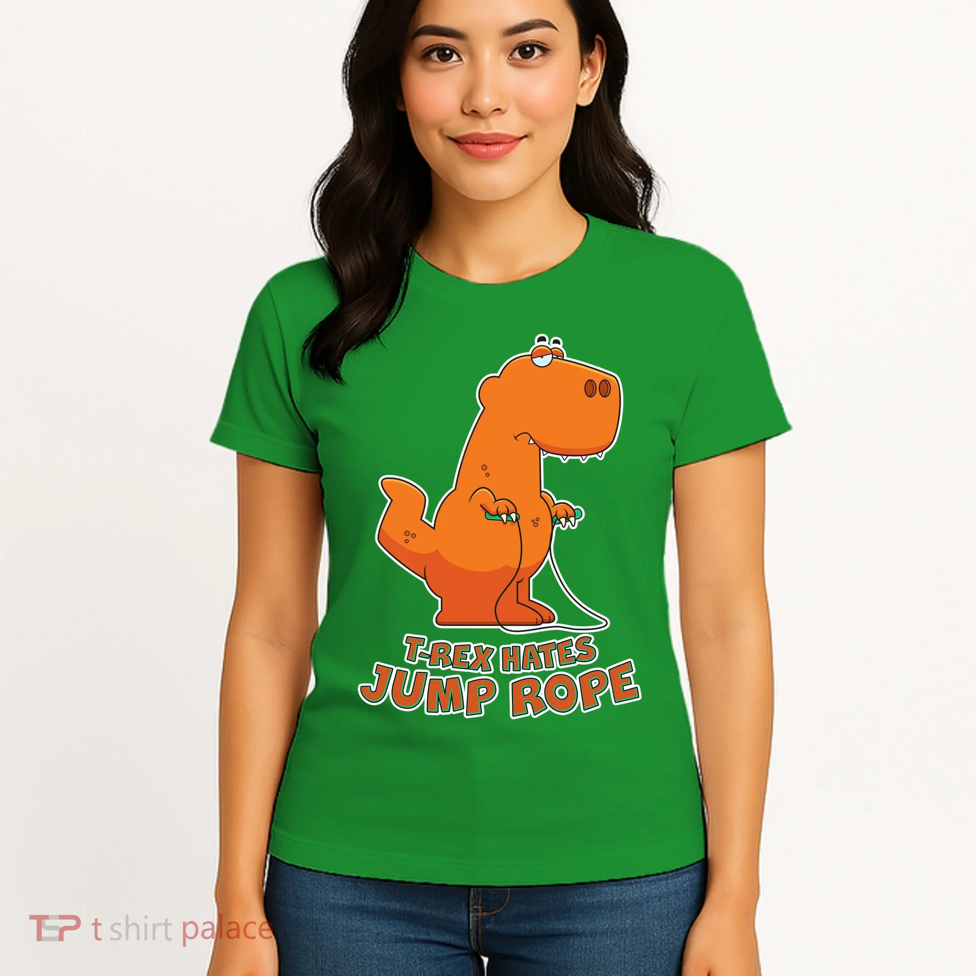 T-Rex Hates Jump Rope Women's T-Shirt