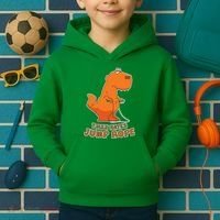 T-Rex Hates Jump Rope Kids Hoodie thumb 2