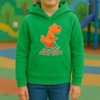 T-Rex Hates Jump Rope Kids Hoodie thumb 3