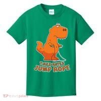 T-Rex Hates Jump Rope Kids T-Shirt thumb 0