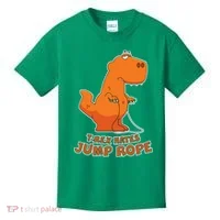 T-Rex Hates Jump Rope Kids T-Shirt thumb 0