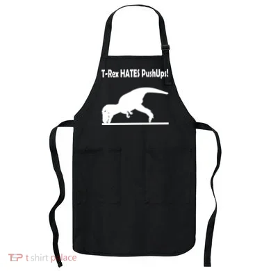 T-Rex Hates Push-Ups Apron