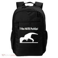 T-Rex Hates Push-Ups Backpack thumb 0