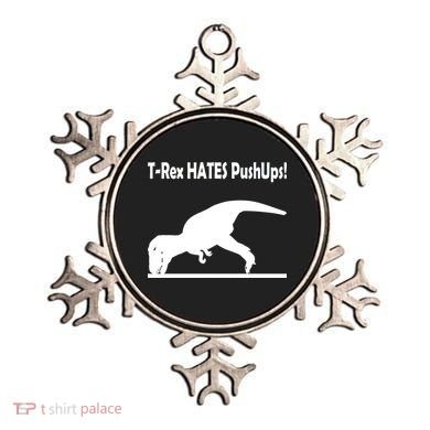 T-Rex Hates Push-Ups Ornament
