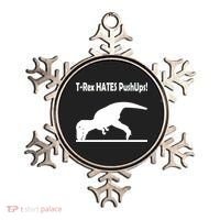 T-Rex Hates Push-Ups Ornament thumb 0