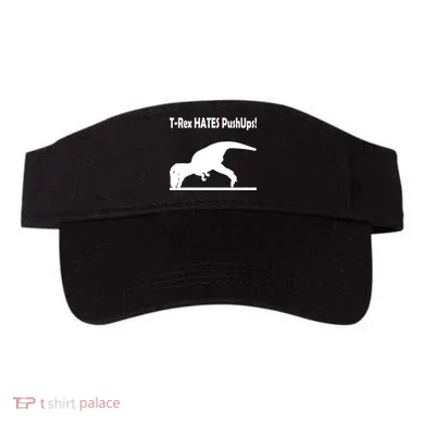 T-Rex Hates Push-Ups Visor
