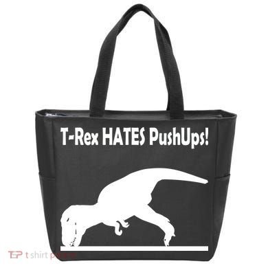 T-Rex Hates Push-Ups Tote Bag