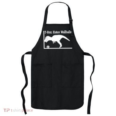T-Rex Hates Wallballs Apron
