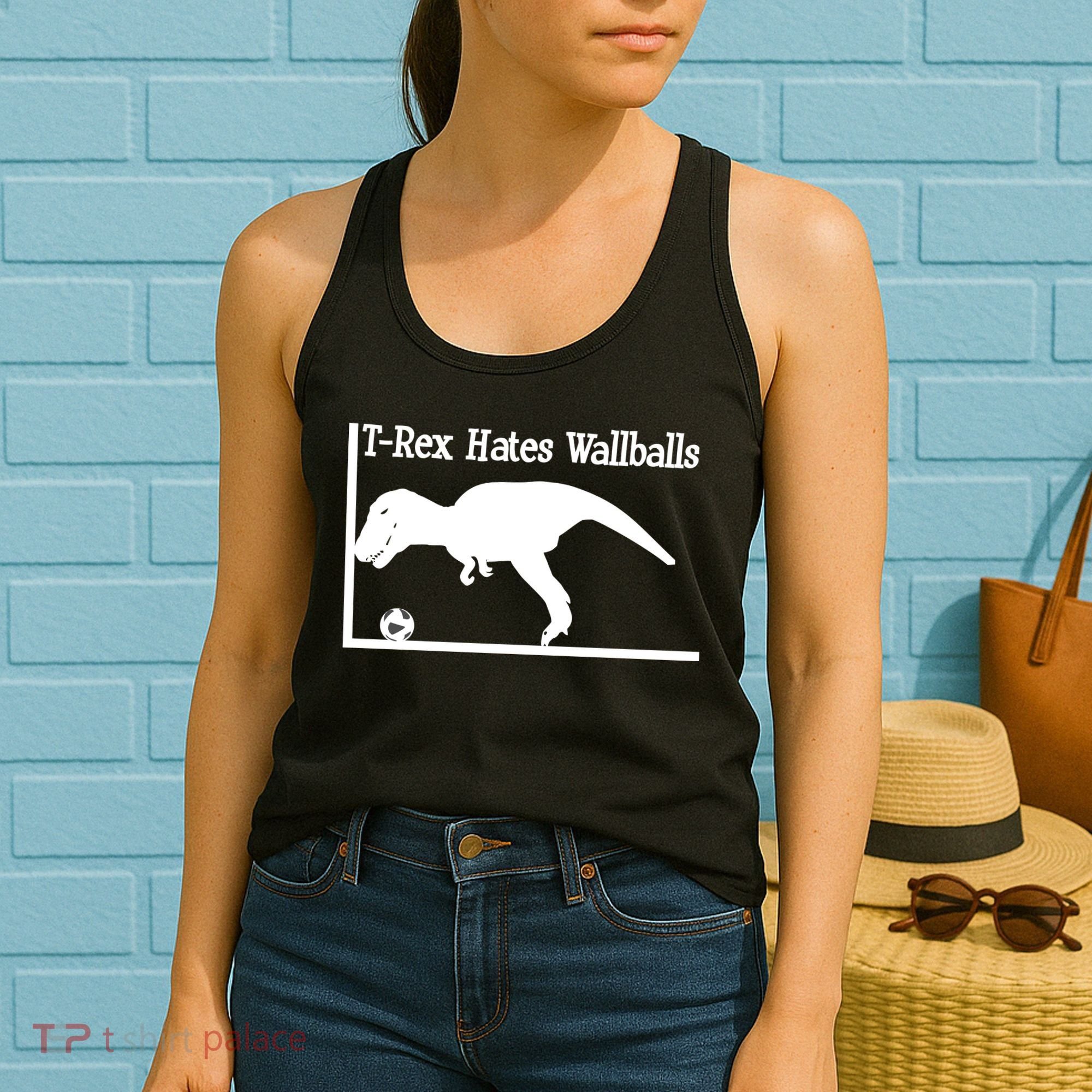 T-Rex Hates Wallballs Women's Tank Top