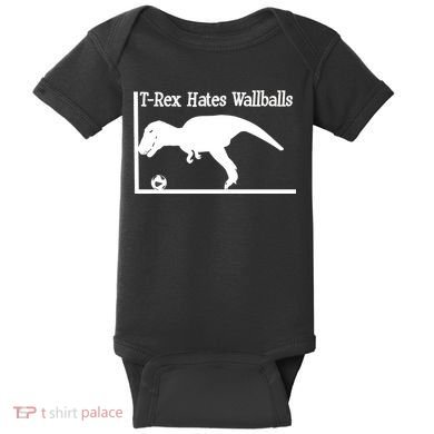 T-Rex Hates Wallballs Baby Bodysuit