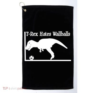T-Rex Hates Wallballs Golf Towel