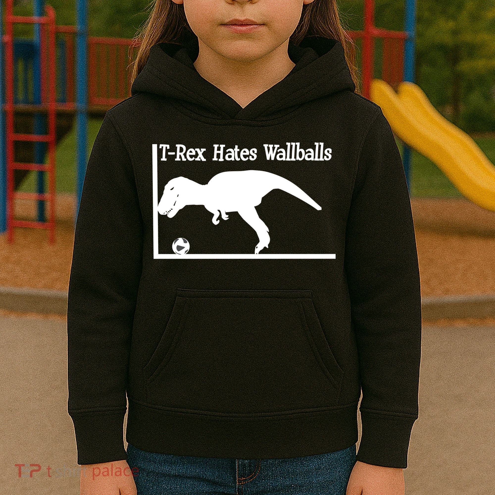T-Rex Hates Wallballs Kids Hoodie