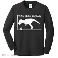 T-Rex Hates Wallballs Kids Long Sleeve Shirt thumb 0