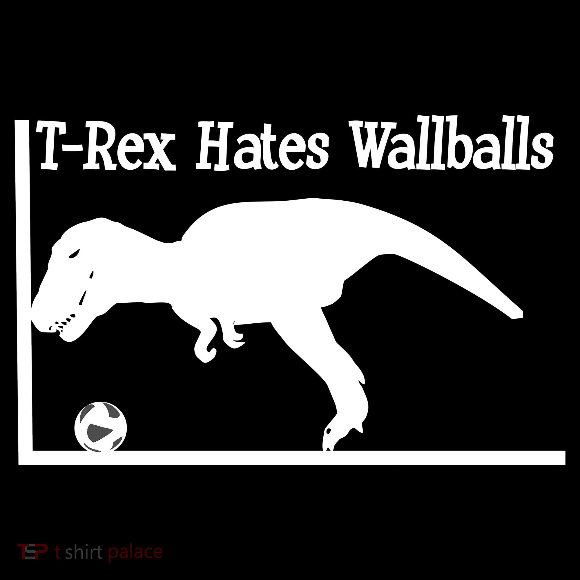 T-Rex Hates Wallballs Kids Long Sleeve Shirt