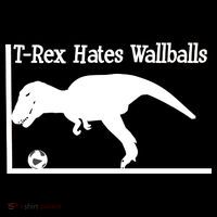 T-Rex Hates Wallballs Kids T-Shirt thumb 4
