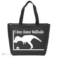 T-Rex Hates Wallballs Tote Bag thumb 0