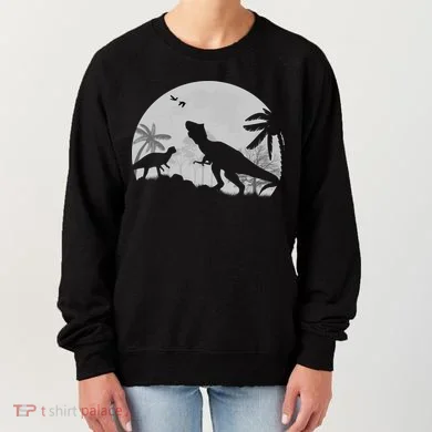 T-Rex In The Moon Women's Sweatshirt