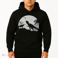 T-Rex In The Moon Hoodie thumb 2