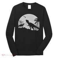 T-Rex In The Moon Long Sleeve Shirt thumb 0