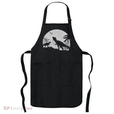 T-Rex In The Moon Apron