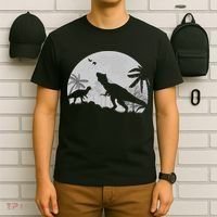 T-Rex In The Moon T-Shirt thumb 6