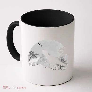 T-Rex In The Moon Coffee Mug