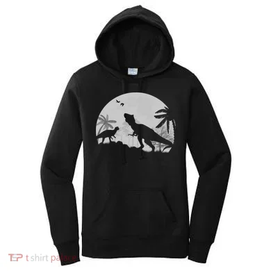T-Rex In The Moon Women's Hoodie
