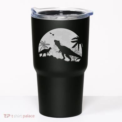 T-Rex In The Moon Tumbler