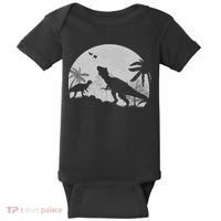 T-Rex In The Moon Baby Bodysuit thumb 0