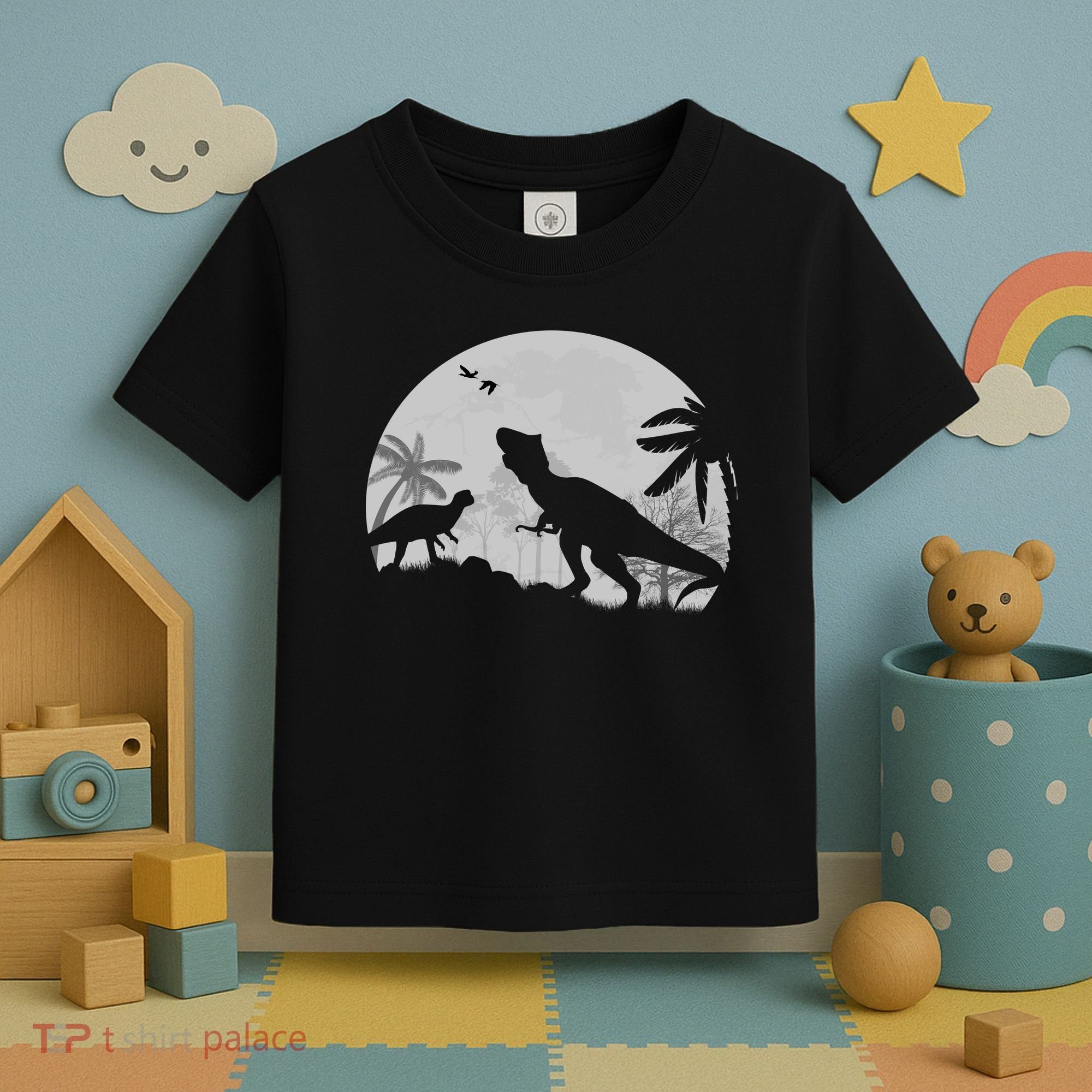 T-Rex In The Moon Toddler T-Shirt