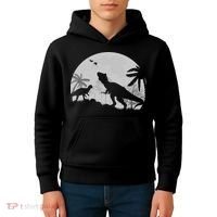 T-Rex In The Moon Kids Hoodie thumb 4