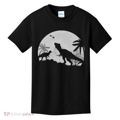T-Rex In The Moon Kids T-Shirt