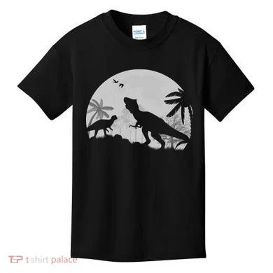T-Rex In The Moon Kids T-Shirt
