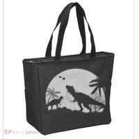 T-Rex In The Moon Tote Bag thumb 2