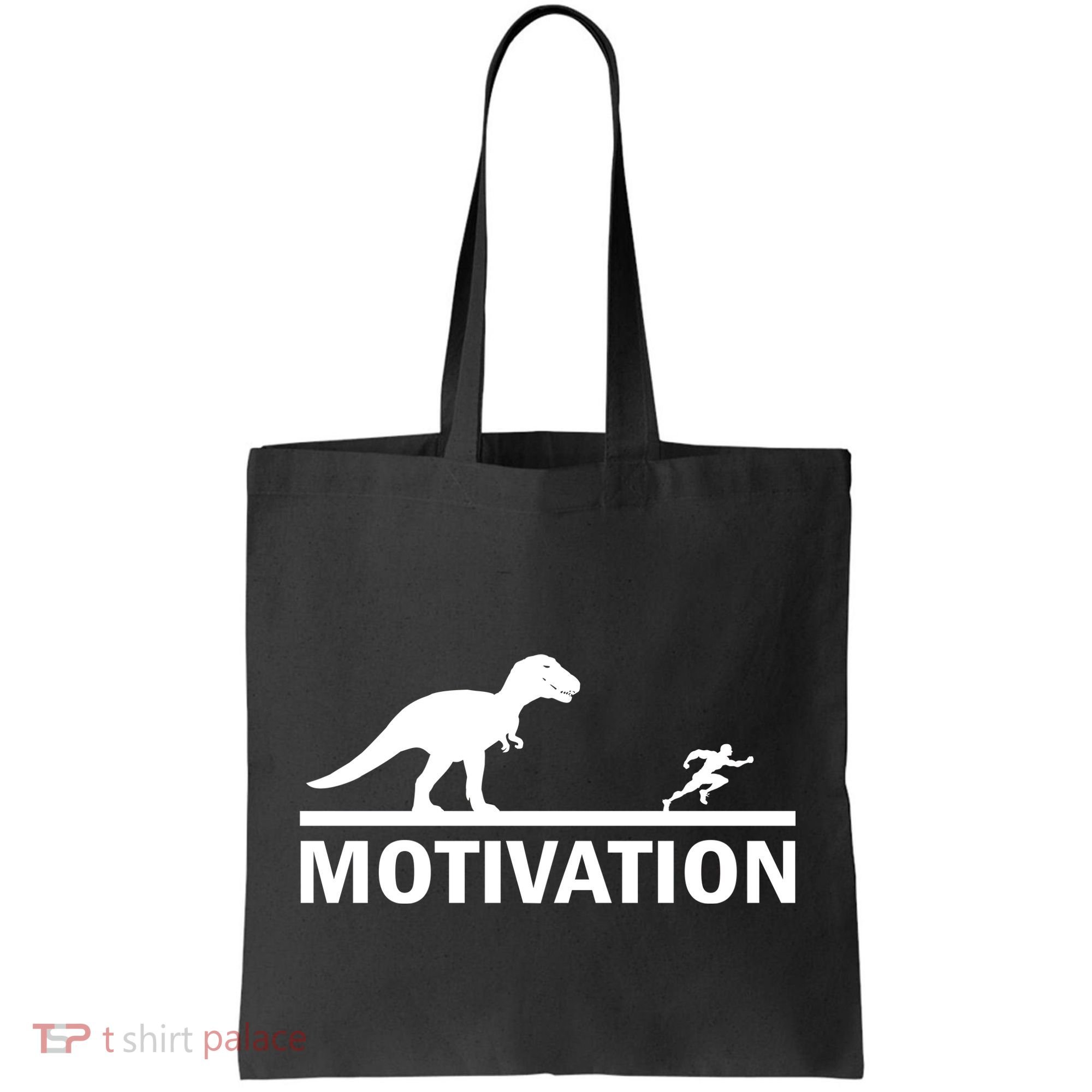 T-Rex Motivation Tote Bag