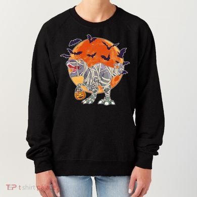T-Rex Mummy Attack Spooky Halloween Women's Sweatshirt