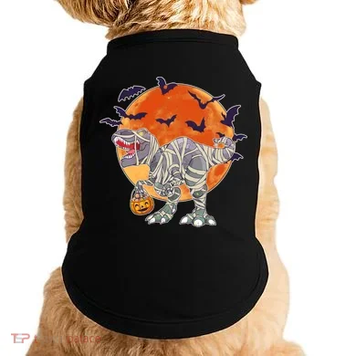 T-Rex Mummy Attack Spooky Halloween Doggie Tank