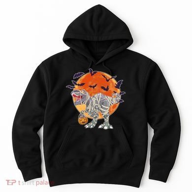 T-Rex Mummy Attack Spooky Halloween Hoodie