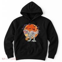 T-Rex Mummy Attack Spooky Halloween Hoodie thumb 0